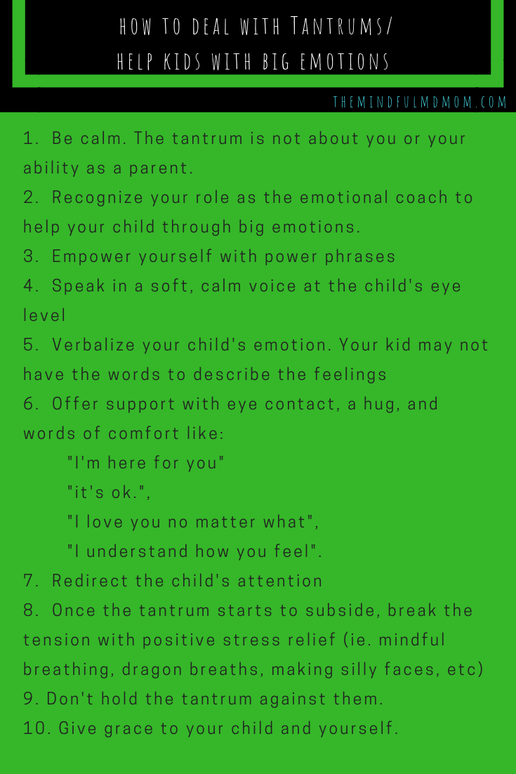 how to deal with tantrums and help kids through big emotions. #mindfulparenting #parentinghacks #positiveparenting #tantrums #toddlers #babies #momlife #kids #parenting