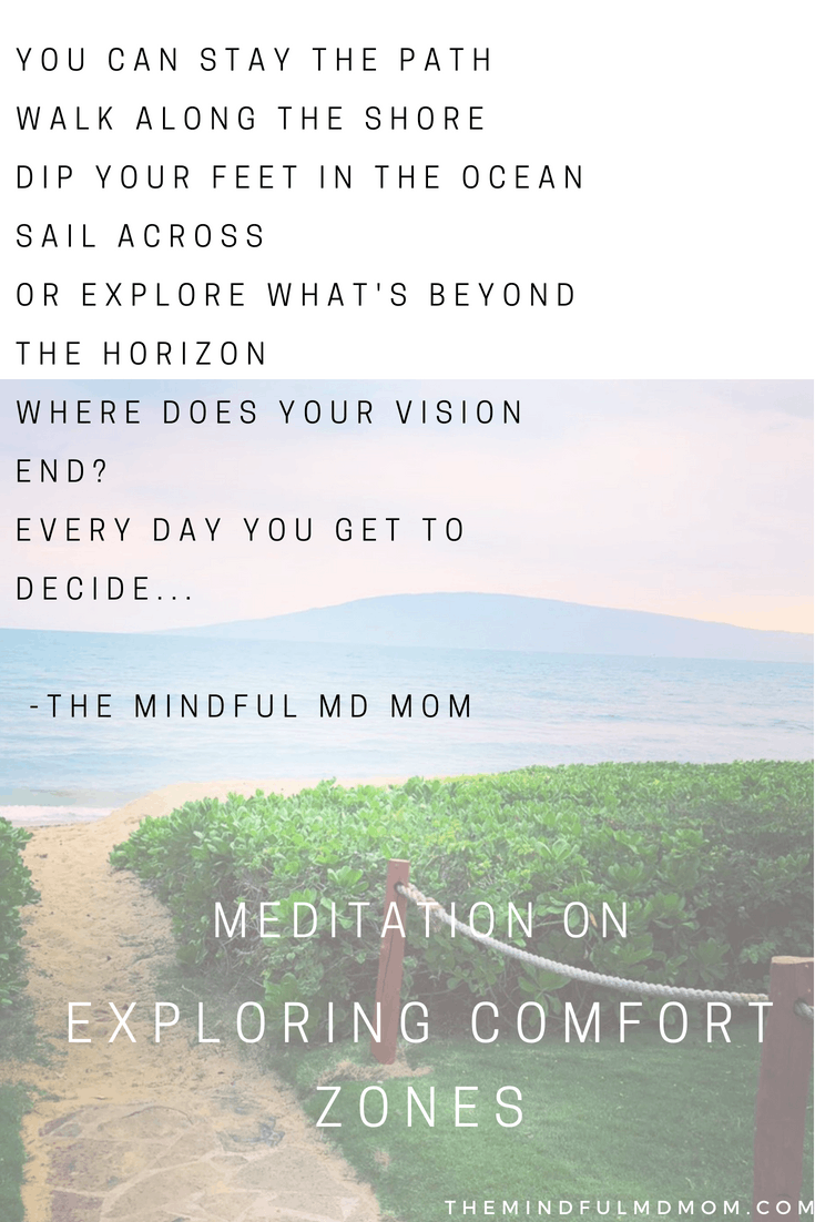 comfort zone meditation mindfulness wellness the mindful md mom self care goals